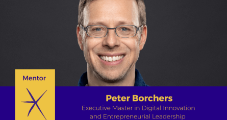 Peter Borchers, mentor for the Executive Master in Digital Innovation and Entrepreneurial Leadership