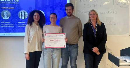 Bianca D’Alessio, winner of a 50% first-year scholarship for ESCP’s BSc in Management