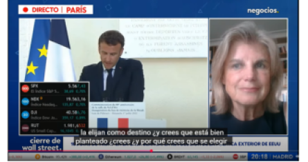 Entrevista a Florence Pinot en Negocios TV