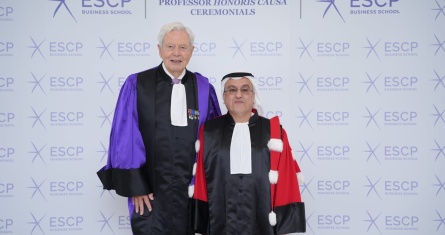 ESCP confers honorary professorships on three Al Rostamani family leaders in Dubai