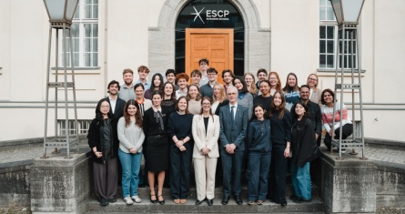 French Minister for Gender Equality and Fight against Discriminations Aurore Bergé at ESCP Berlin