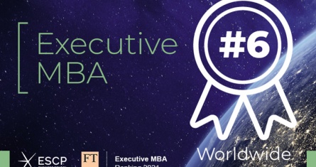 ESCP ranks 6th worldwide for its Executive MBA in the Financial Times EMBA 2021 ranking