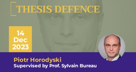 Public defence of thesis by Piotr Horodyski on 14 Dec 2023, at ESCP Business School