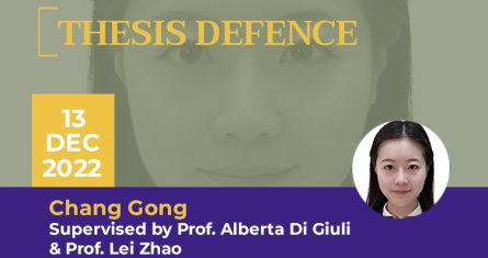 Chang Gong, PhD candidate in the PhD programme ESCP, publicly defended his PhD thesis in Management Sciences [Supervised by Prof. Alberta Di Giuli & Prof. Lei Zhao - ESCP Business School]