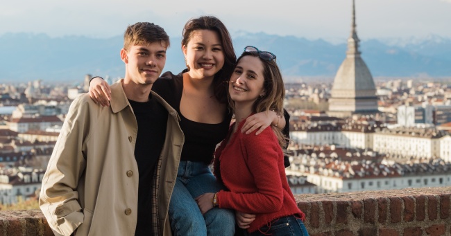 Three students (Banner image)