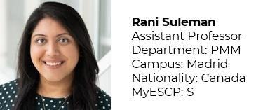 Suleman Rani, Assistant Professor - Performance Measurement & Management, ESCP