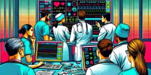 A scene of medical professionals including doctors and