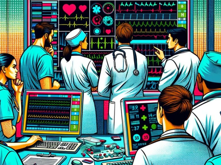 A scene of medical professionals including doctors and