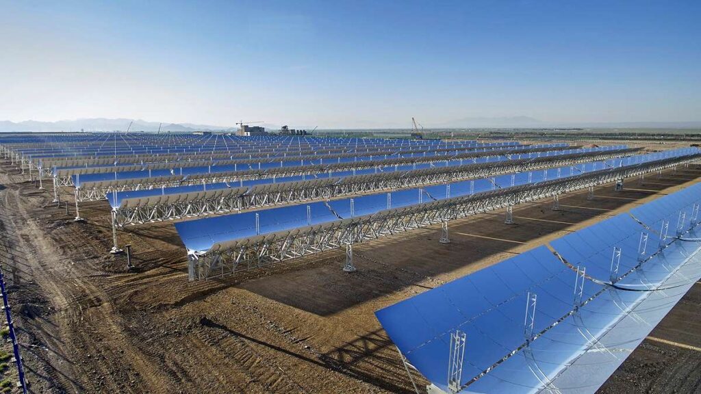 Parabolic Troughs from a Concentrated Solar Thermal facility