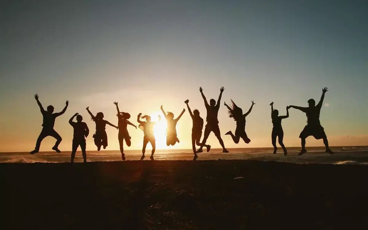 Happy people