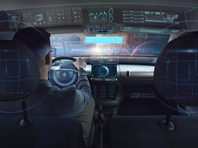 Faurecia's vision of the cockpit of the future.