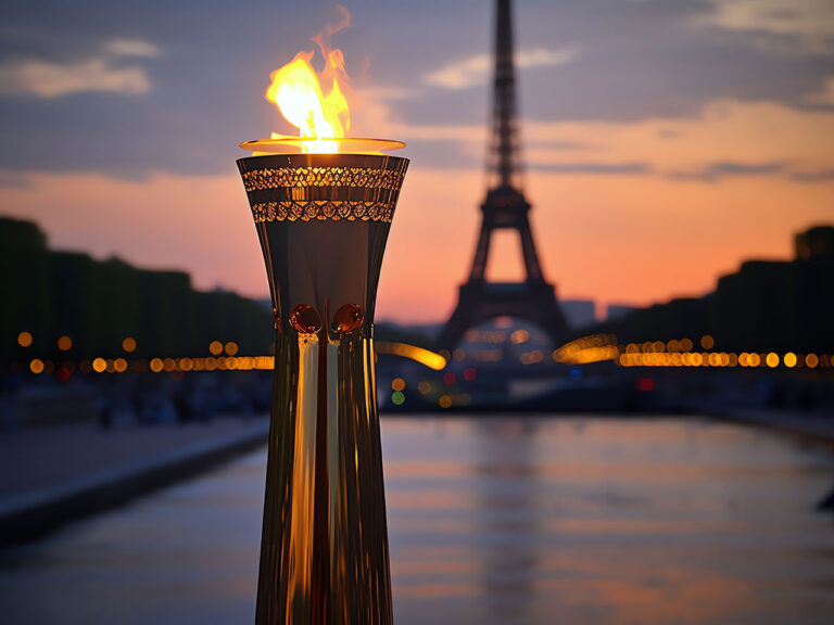 Olympic flame, AI generated, ©Frédéric Prochasson / Adobe Stock