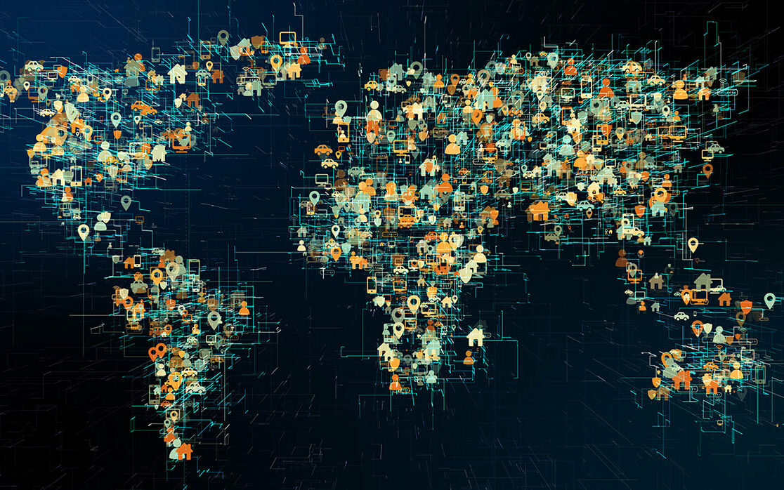 © immimagery / Adobe Stock Global information technology of internet of things IOT big data network - Conceptual 3D render, © immimagery / Adobe Stock