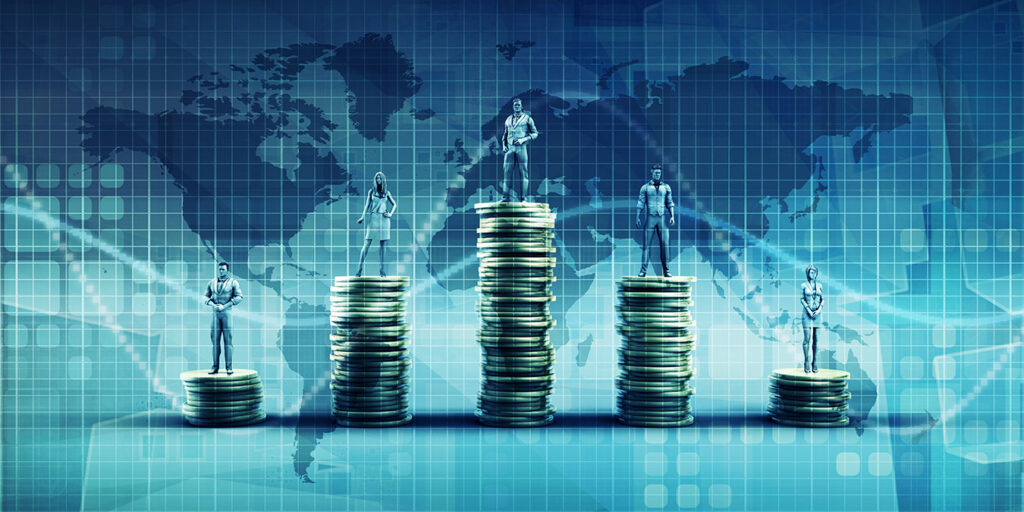 International experience and pay concept.