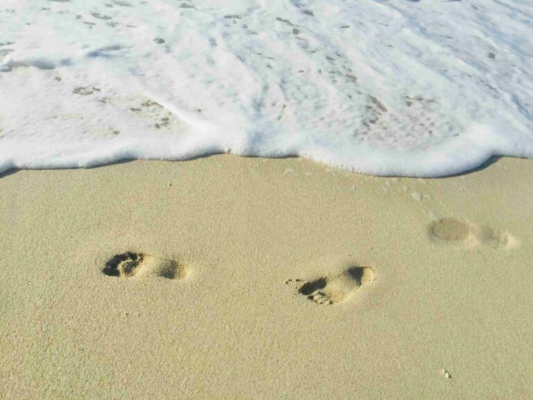 Footprints in the sand