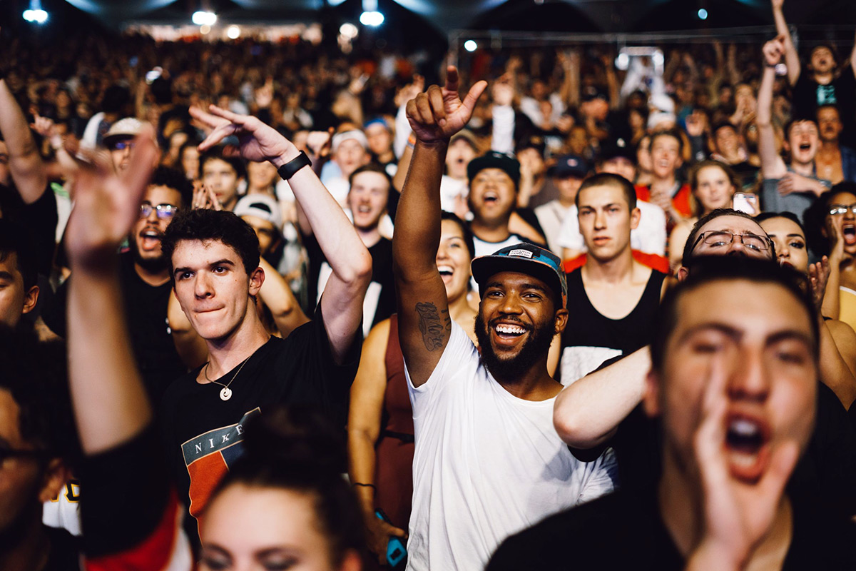 People in a crowd