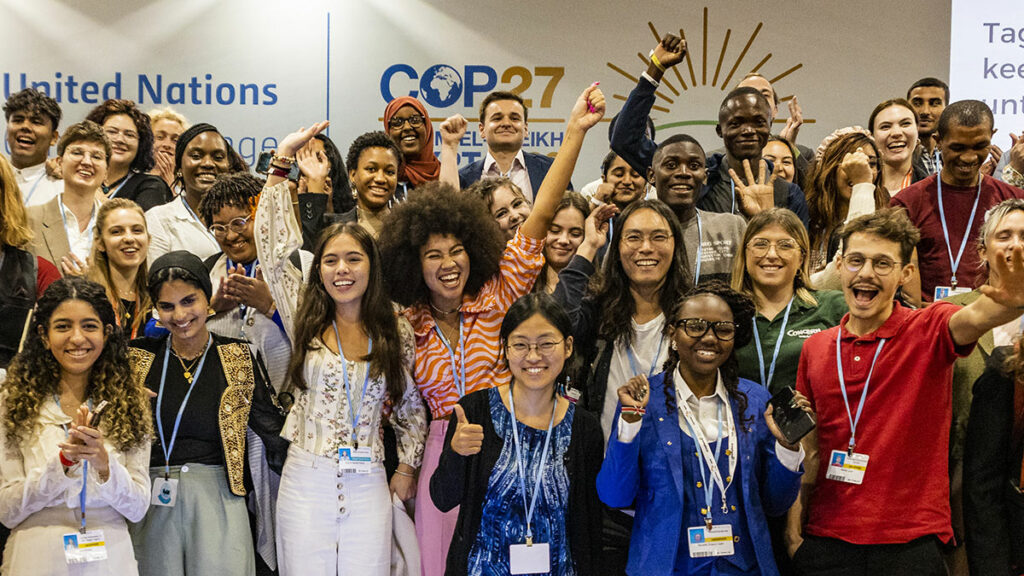 Gathering at the COP27, the UN Conference of the Parties on Climate Change.