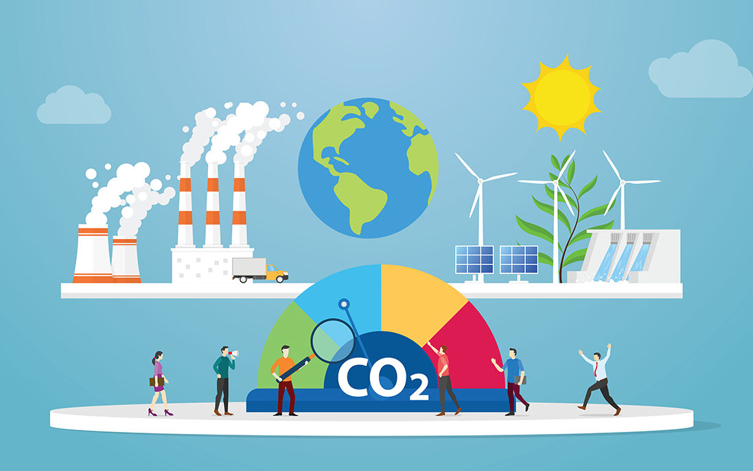 © ribkhan-AdobeStock Carbon neutral co2 balance concept