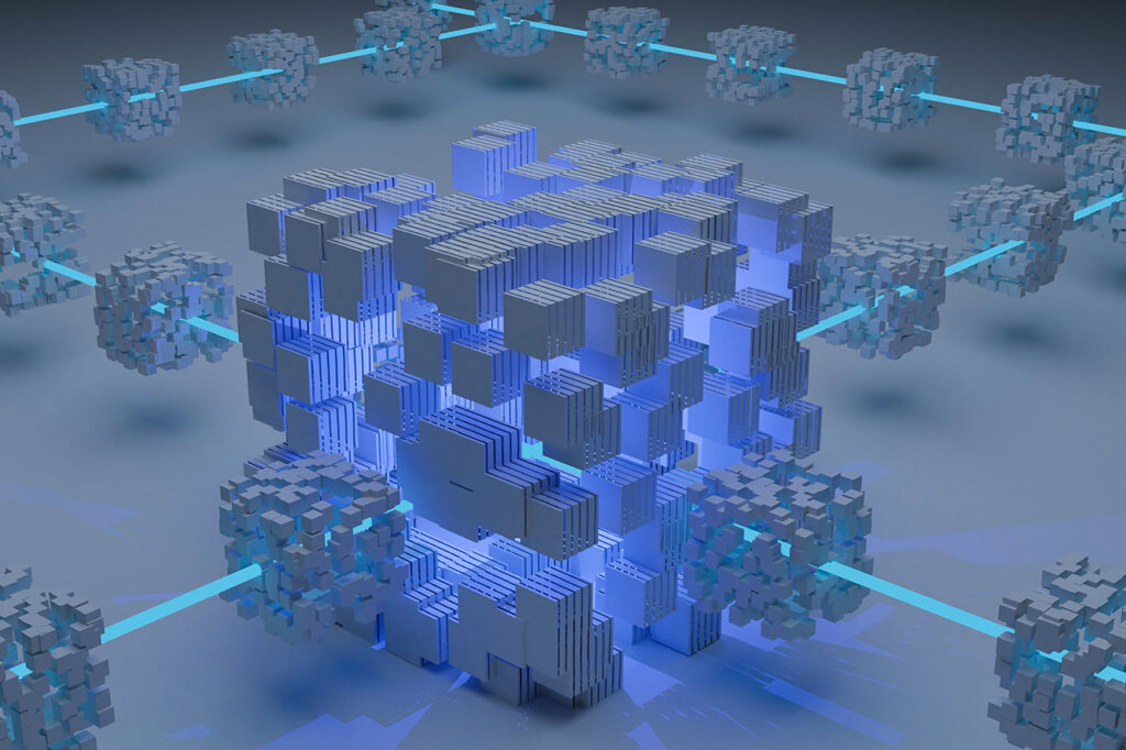 3D Renders Featured on December 18, 2021, Blockchain, © Shubham Dhage / Unsplash