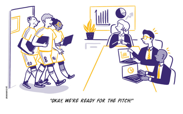 Illustration of  Sports Tag, ©Bananako.fr for The Choice Illustration of Sports Tag, ©Bananako.fr for The Choice