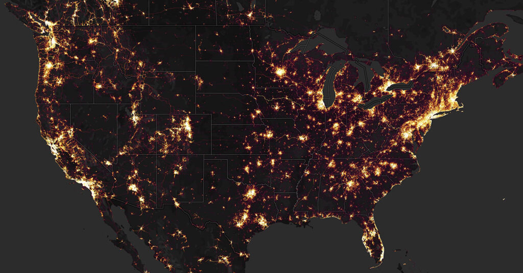 Strava Global Heat Map ©Mapbox / OpenStreetMap