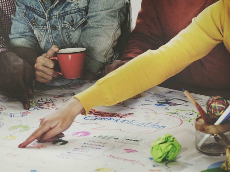 Business team working together on creative concept