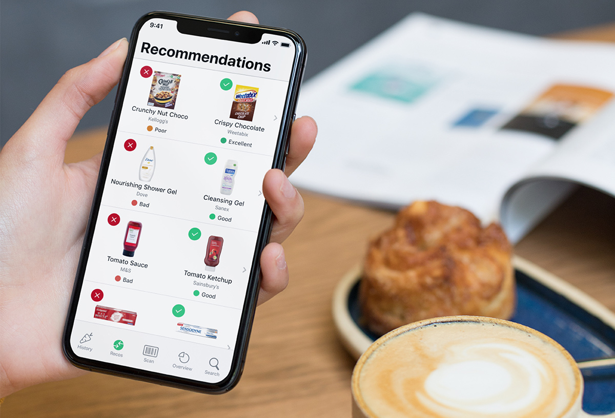 Apps like Yuka can be useful for consumers and businesses alike. © Yuka
