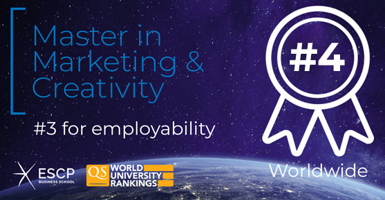 ESCP’s MSc in Marketing & Creativity placed 4th Worldwide by QS World University Rankings
