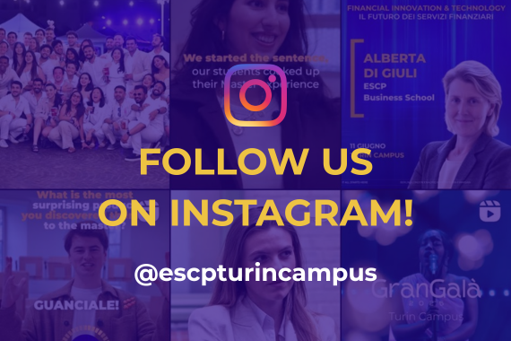 Follow the ESCP Turin Campus on Instagram