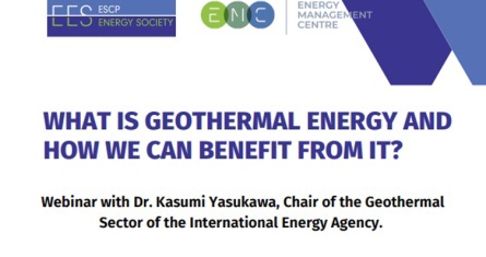 ESCP Energy Society Webinar: What is geothermal energy and how can we benefit from it?